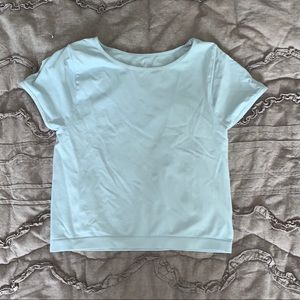 Free People Light Blue Crop Top